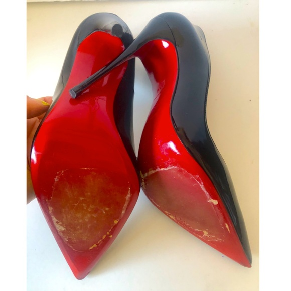 Christian Louboutin So Kate Patent Pointed-Toe Red Sole Pump - Picture 8 of 9
